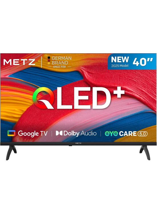 METZ TV 40 Pulgadas Smart TV, 40MQF7000Z, QLED, Smart TV 40 Pulgadas, HDR10, Dolby Audio, Bluetooth 5.1, Negro (DVB-T/T2/S/S2/C ATV, Ci+) 2025