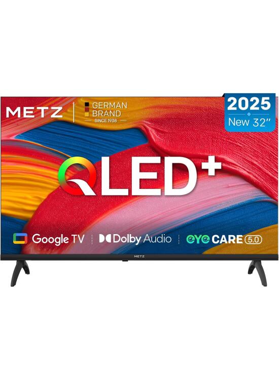 Metz TV 32 Pulgadas Smart TV, 32MQF7000Z, QLED, Smart TV 32 Pulgadas, HDR10, Dolby Audio, Bluetooth 5.1, Negro (DVB-T/T2/S/S2/C ATV, Ci+) 2025