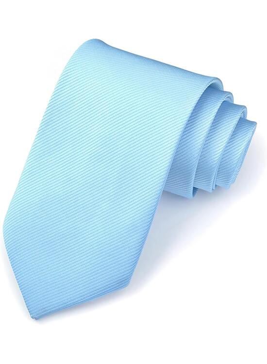 Corbata formal de color liso para hombre, 8 cm