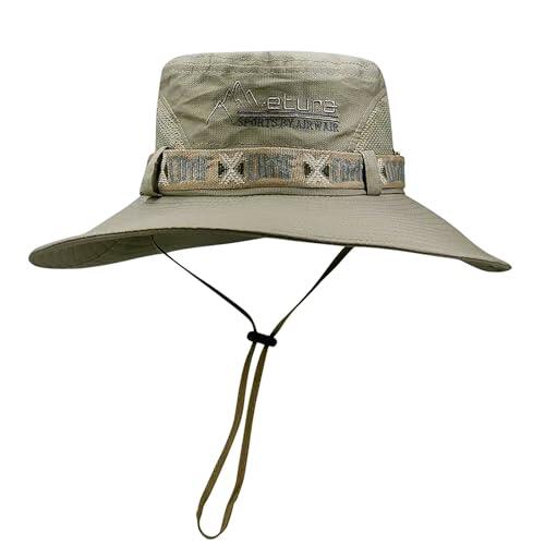 Sombrero Pescador al Aire Libre del Verano de los Hombres, Ultravioleta ala Ancha para la protección, para IR de excursión y Las Actividades de la Playa