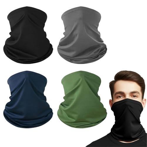 Alfven Multifunción Bandana, 4 Tubular Pañuelo Unisex Braga Cuello Hombre Mujer Pañuelos Cabeza Elástica Para correr Senderismo Ciclismo Motociclismo