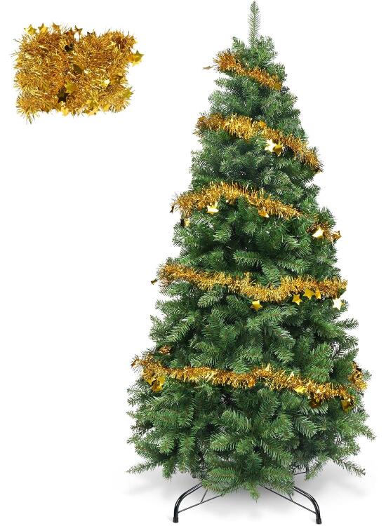 YEAUPE PRO Árbol de Navidad Artificial de 180 cm | 800 Puntas de PVC | Conexión de 3 Secciones, Incluye Base | para Hogar, Sala de Estar y Hotel