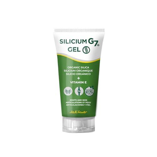Silicium G7 Gel Corporal con Alta Concentración de Silicio para Articulaciones y Músculos Absorción Rápida Textura Ligera Uso Diario Formato Tópico sin Parabenos. 150 ml