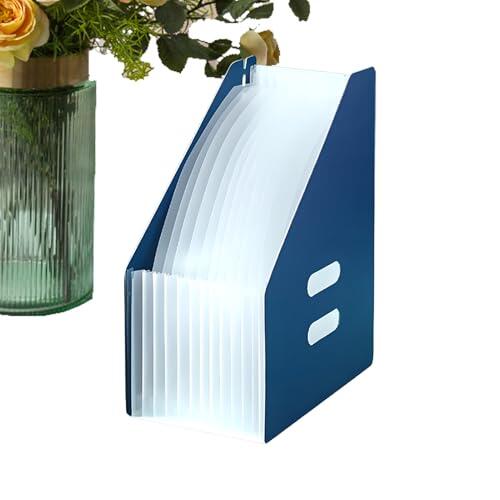 Organizador de archivos, 13 compartimentos, extensible, resistente al agua, para facturas A4, recibos, notas portátil