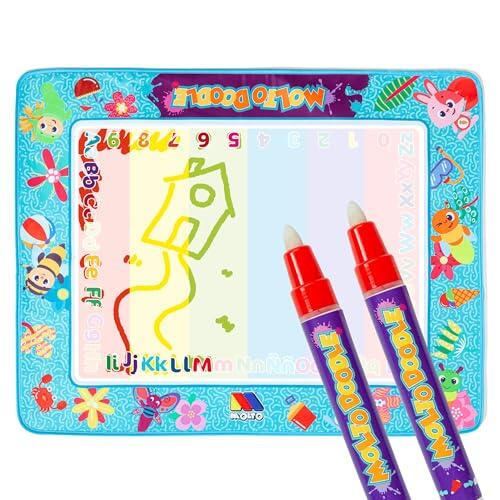 MOLTO | Alfombra de Dibujo XXL Sin Tinta + 2 Rotuladores – Juguete Infantil Creativo para Dibujar y Borrar – Actividad Educativa para Niños – Ecológica y Reutilizable