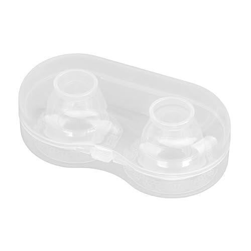 Saluaqui Juego de 2 correctores de pezones de silicona para lactancia, suaves ventosas para pezones invertidos y planos, material suave transparente para mayor comodidad