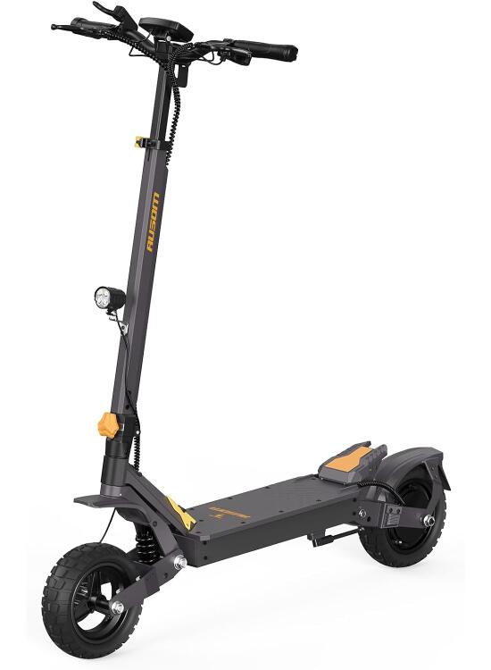 Patinete eléctrico Plegable Ausom L1, batería de 48 V 15,6 Ah, neumáticos de 10 Pulgadas, autonomía de 70 km, Frenos de Disco Delanteros y Traseros, Patinete eléctrico para Adultos