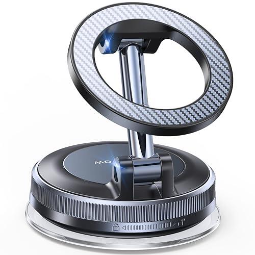 Coolpow Soporte Movil Coche para Magsafe [Ventosa Potente & Super Imanes]