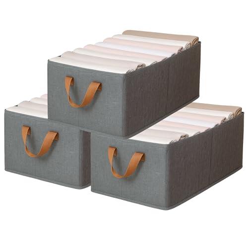 KATTAO Organizador Armario XL, Cajas Organizadoras para Ropa 46x28x20 cm
