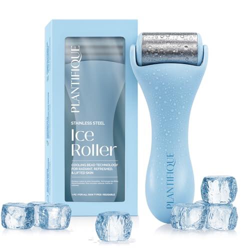 PLANTIFIQUE Ice Roller Facial - Masajeador Facial Antiarrugas - Rodillo de Hielo para Tonificar la Piel y Reducir Hinchazón- Face Roller Skincare