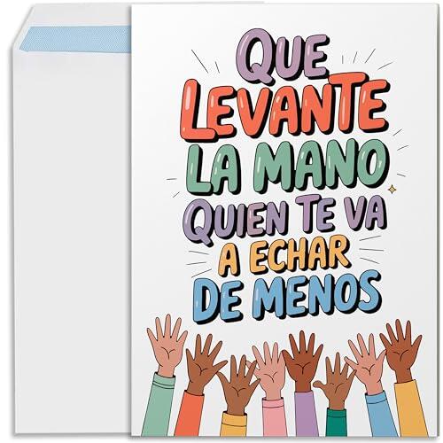 El arte de decir adiós: Cómo una tarjeta de gran tamaño transforma una despedida laboral