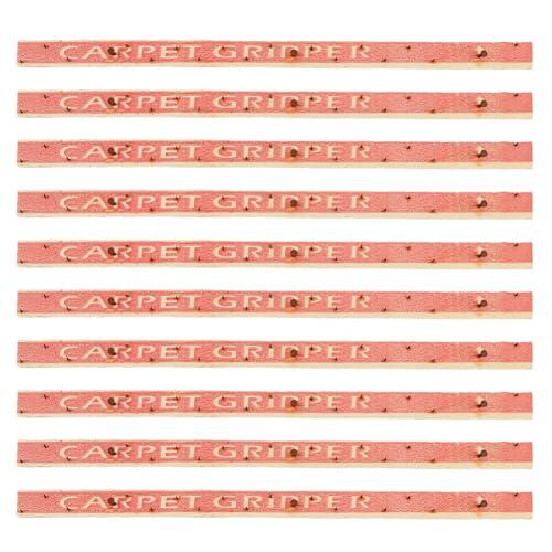 SUPERFINDINGS 10 unids alfombra tachuela tiras con clavos de madera contrachapada tiras de uñas para alfombra Tufting Tack tiras con clavos para escaleras subsuelo alfombra