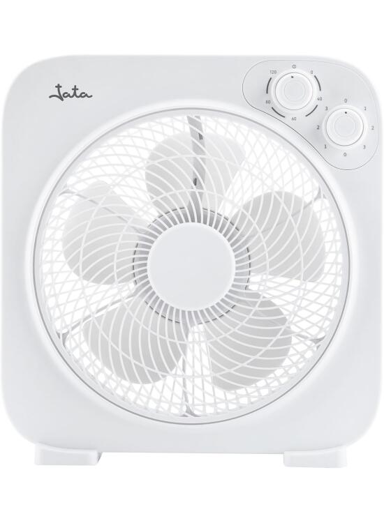 JATA JVVS3116 - Ventilador de Suelo 45 W con Temporizador. 3 Velocidades de Ventilación. 5 Aspas. 35 cm Diámetro. Rejilla Rotatoria. 1147,5 m3/h. Bajo Consumo