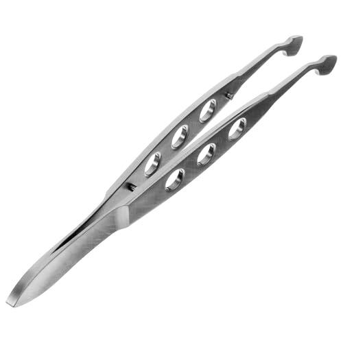 Pinza De PáRpado De Acero Inoxidable Para ExpresióN De GláNdulas De Meibomio Herramienta Profesional Para Cuidado Ocular Alivio De Molestias Oculares DiseñO Compacto 10Cm