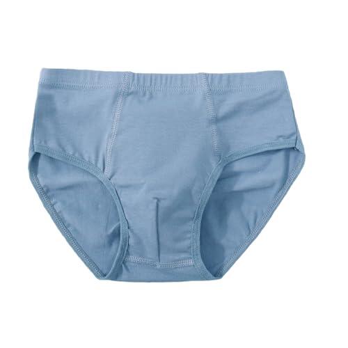 Generisch Pantalones cortos para niños, color sólido, cómodos, transpirables, calzoncillos tipo bóxer para niños, 98 niños, azul, 3-4 años