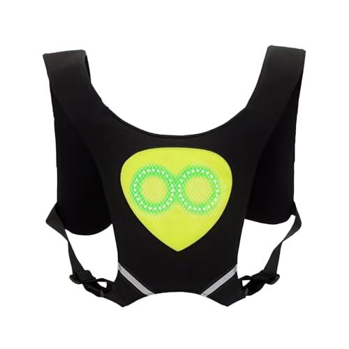 Chaleco luminoso para correr – Chaleco para correr con luces LED recargables | Equipo de seguridad ajustable impermeable para ciclismo, apto para mujeres, hombres, adultos y niños, para correr y