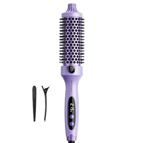 Wavytalk Thermal Brush 38mm, Cepillo Termico Redondo Electrico Rizador De Pelo, Tecnología Iónica Para Cabello Más Liso, Menos Dañola, 5 Ajustes De Temperatura, Blowout Boost, Púrpura