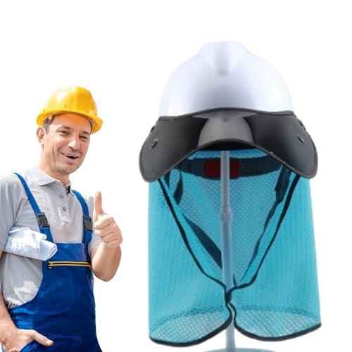 Protección solar laboral: todo sobre la visera parasol para cascos de obra