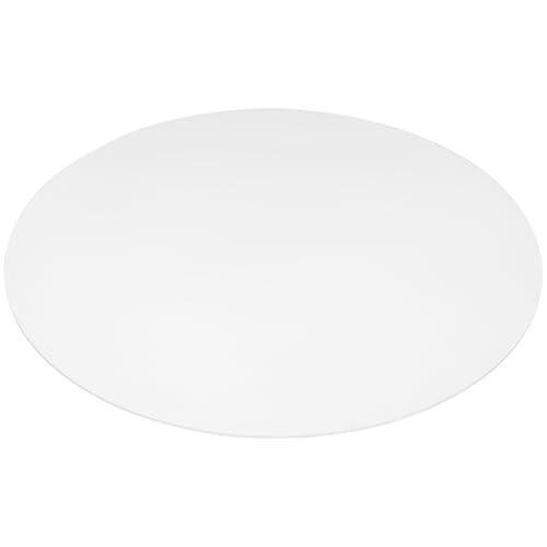 Uonlytech Lámina Acrílica Transparente Redonda 25 Cm 3 Mm Disco Acrílico De Plástico Para Bricolaje y Proyectos Artísticos Círculos Acrílicos Blanco