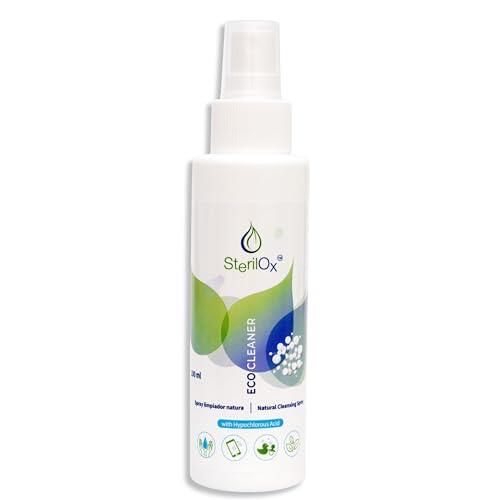 SterilOx Spray Natural para la Piel y Accesorios – Con Ácido Hipocloroso (HOCl) – Sin Alcohol ni Perfume – Suave y Seguro para Bebés, Niños y Piel Sensible – 100 ml