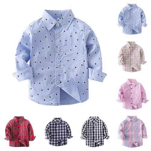 Camisa a cuadros para niños, chaqueta con solapa y botones, con bolsillo, camisas de manga larga, trajes escolares, casual, a la moda, chaqueta suave fina, abrigo con capucha a cuadros, ropa, azul