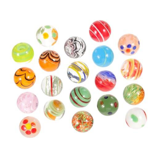 MAJORMENCH 20 piezas bolas coloridas para decoración de jardín, acuario y arreglos florales, bolas sólidas y resistentes para niño y actividades manuales