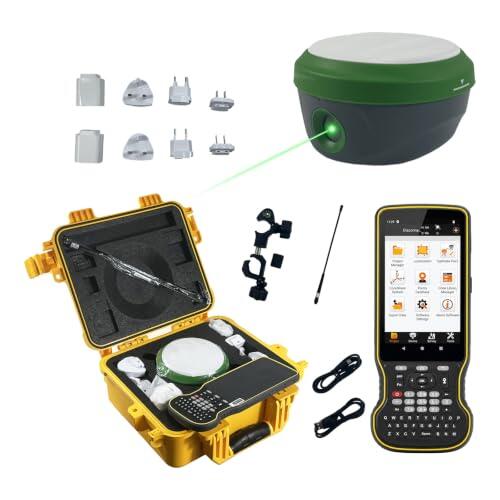 Rover GNSS RTK láser SMA28H con Software Permanente Collector, cámaras duales, reconocimiento de escenas en Realidad Aumentada, Funciona como estación Base para Drones/UAV, Alcance láser de 30 m