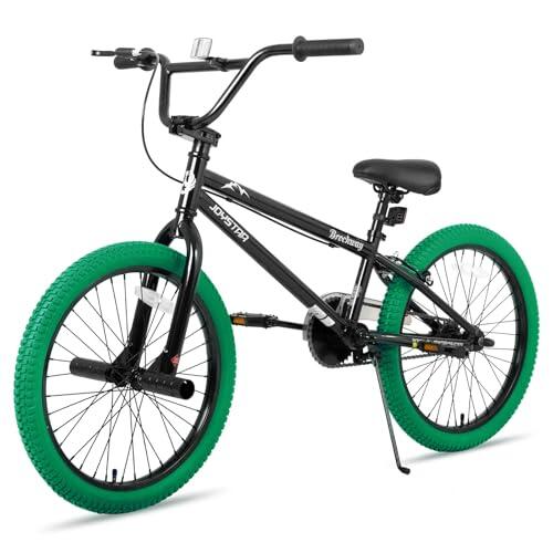 JOYSTAR Gemsbok 20 "Freestyle BMX para niños y niñas de 7-11 años, 20" Bicicleta para niños, Verde