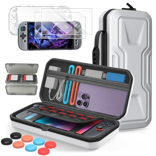 Paquete de accesorios todo en uno para Nintendo Switch 2 2025 con 10 ranuras para tarjetas de juego, para juegos Game Boy Advance, color blanco