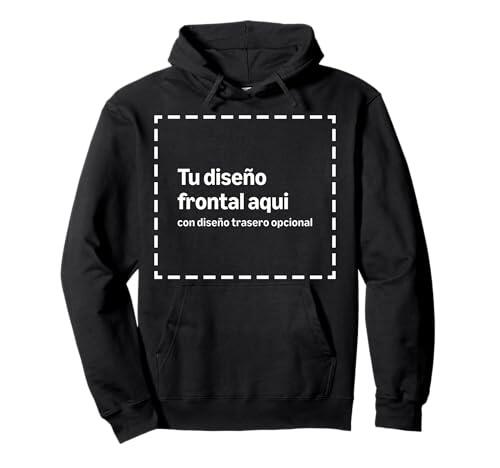 Sudadera con Capucha Personalizada Frente Y Espalda