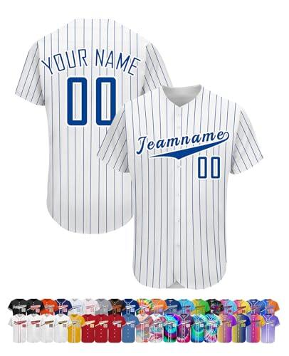 Camiseta de béisbol Personalizada con Nombre/número/Logotipo - Camiseta de sóftbol para Hombres, Camisetas de béisbol Personalizadas para Mujeres y niños, Color 4