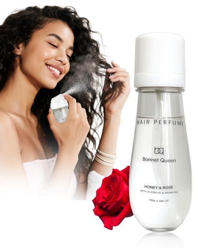 BONNET QUEEN Perfume para el Cabello Mujer Perfume Capilar Fragancia Duradera Spray Capilar para Brillo Natural Cabello Seco y Encrespado Aroma Miel y Rosa Hair Mist Ligero 88 ml