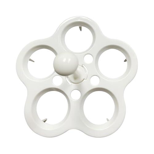 Estante para huevos de acero inoxidable, soporte versátil para accesorios de cocina para adultos, familias, interiores, exteriores, camping, apartamento, encimera, hogar, 9.6 x 9.6 x 8.9 cm