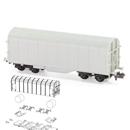 Evemodel 1 juego de carro de góndola sin montar N 1:160 (carro de carrete cubierto)