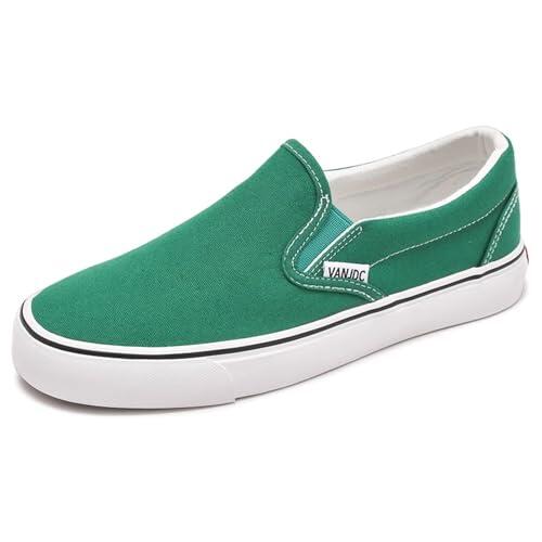 Generisch Zapatos de squash para hombre 44 para zapatillas de ocio transpirables 12 zapatos de hombre, verde, 43 EU