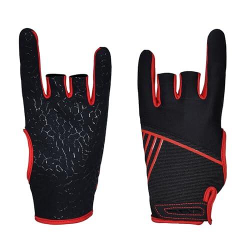Hoite 1 Par De Guantes De Bolos Profesionales Antideslizantes, Cómodos Accesorios De Bolos, Guantes Deportivos De Semidedos.