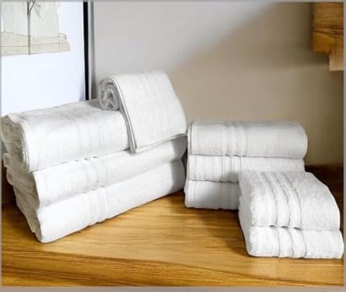 L'Emporio Casa Juego de toallas de baño de algodón egipcio 100%, 3 piezas, para cara, de invitados y de ducha, para hotel, B&B, SPA