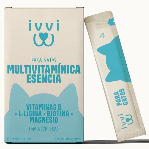 ivvi Esencia Multivitamínica para Gatos con Atún Real, 30 x 15 g