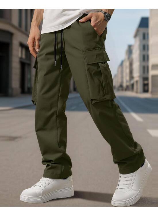 Pantalones cargo para hombre con bolsillos, pantalones deportivos al aire libre, moda casual