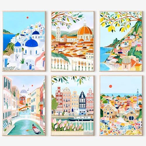 Descubre el placer de pintar con el kit de 6 lienzos: arte accesible para todos