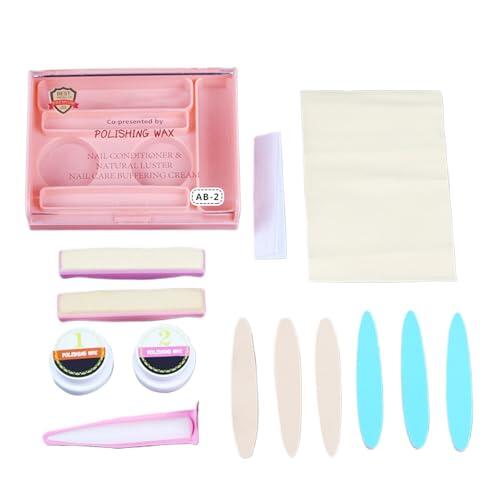 Kit de manicura japonesa | Set de uñas en polvo,Herramientas versátiles de refuerzo para uso en el hogar, para mujeres, adultos, viajes y restauración