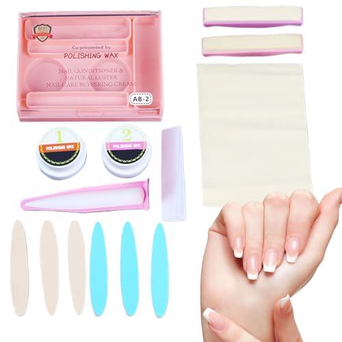 Kit de manicura, reforzador para uñas dañadas, herramientas versátiles de refuerzo para uso en el hogar, para mujeres, adultos, viajes y restauración de