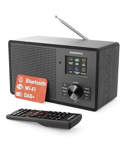 OAKCASTLE IR200 Radio Internet con Bluetooth 5.3, Dab+ y FM 90+ Preajustes