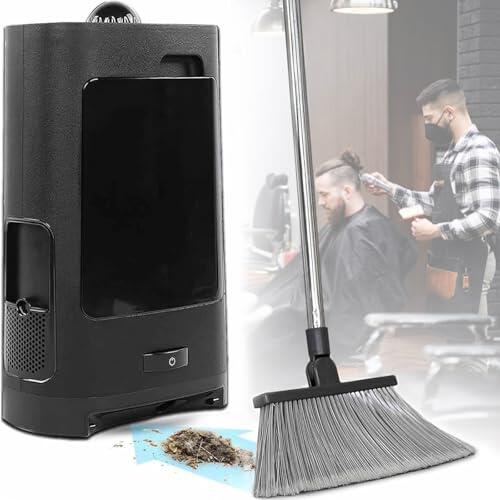 Aspiradora De Peluquería De 1400 W, Sin Contacto, Gran Capacidad De 2,7 L, Filtro Doble, Para Mascotas, Con Depósito De Basura Y Sensores Automáticos, Ideal Para Peluquerías, Hoteles Y Cocinas