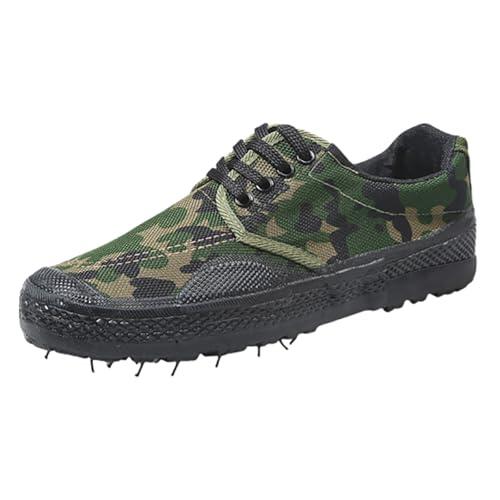 Generisch Zapatos de senderismo planos, antideslizantes, zapatos de trabajo, camuflaje, zapatos de agricultura, zapatillas ligeras, resistentes al desgaste, zapatos bajos, cordones, zapatos de
