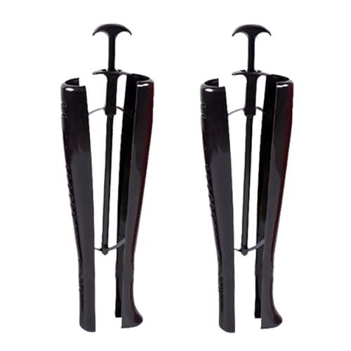 Eruceky 2 Piezas 41cm, Botas de plástico con Eje de árbol, Moldeador para Botas, para Bota Hombres Damas y Señoras(negro)