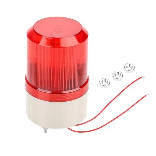 Sirena de alarma externa 220V con luz estroboscópica LED roja y alarma sonora de 100dB - fácil instalación para seguridad industrial y doméstica