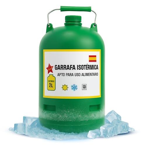 CHEFZOCO Garrafa Isotérmica, Bidón térmico, Triple Capa Aislante, Apto Para Líquidos Fríos y Calientes, Apto para trabajo, agricultura, construcción y actividades al aire libre, Capacidad 2 Litros