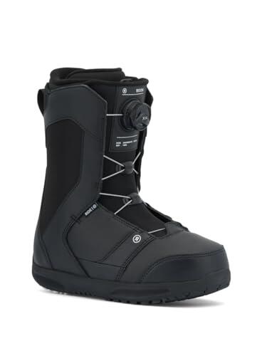 Ride Rook - Botas de snowboard para hombre, color negro, talla 12