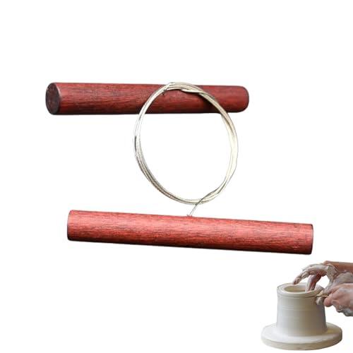 Generisch Herramientas de cerámica - Juego de cortador de arcilla, escultura de cerámica | Herramienta de corte de acero inoxidable, pegamento de mango de madera, equipo de cerámica con mango de